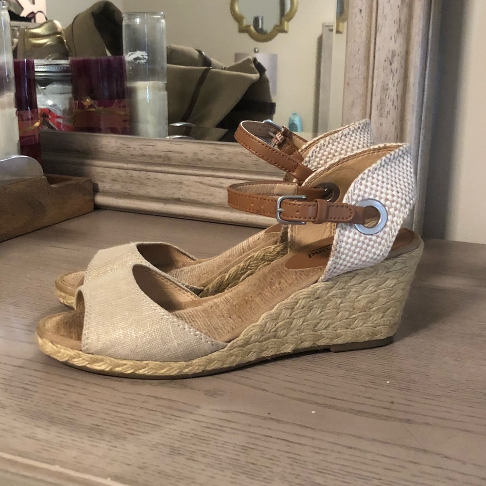 Lucky Brand wedge espadrilles